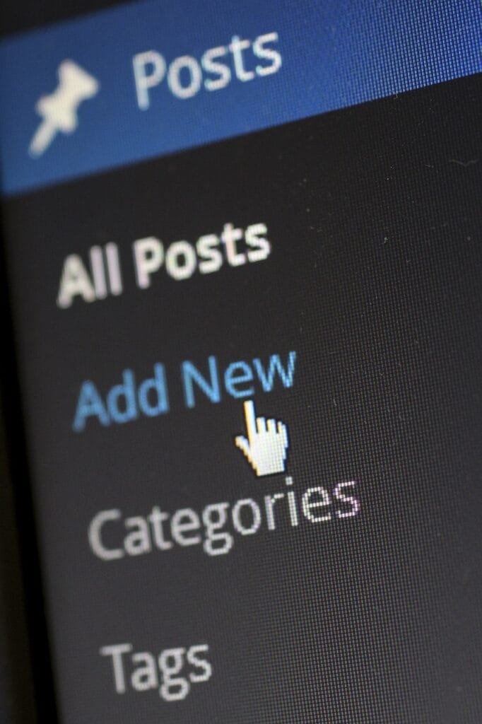 An instructional graphic illustrating the steps to add new categories to a blog for better organization and navigation.