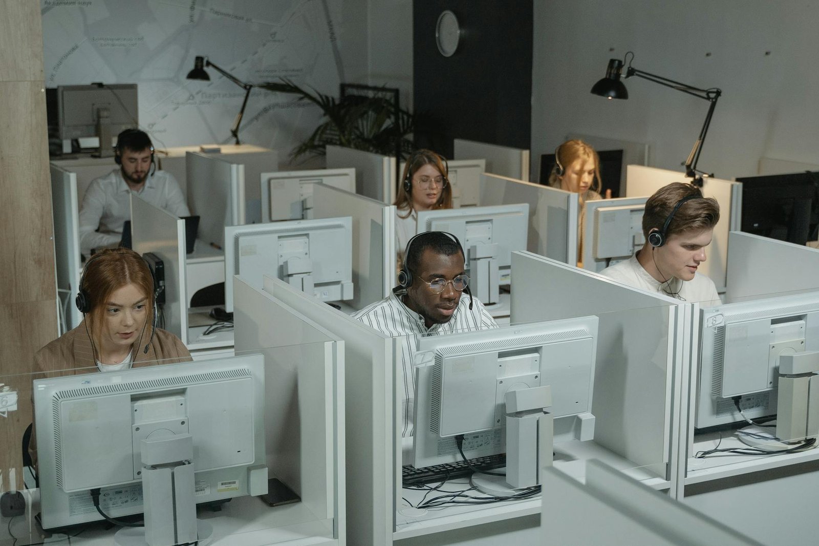 people working in the office